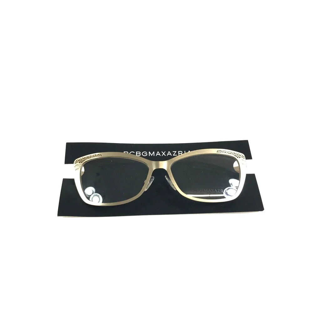 BCBGMAXAZRIA Eyeglasses Frames BEATRIZ GOLD Cat Eye Brushed Gold 53-15-140